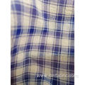 Cationic polyester chiffon check fabric